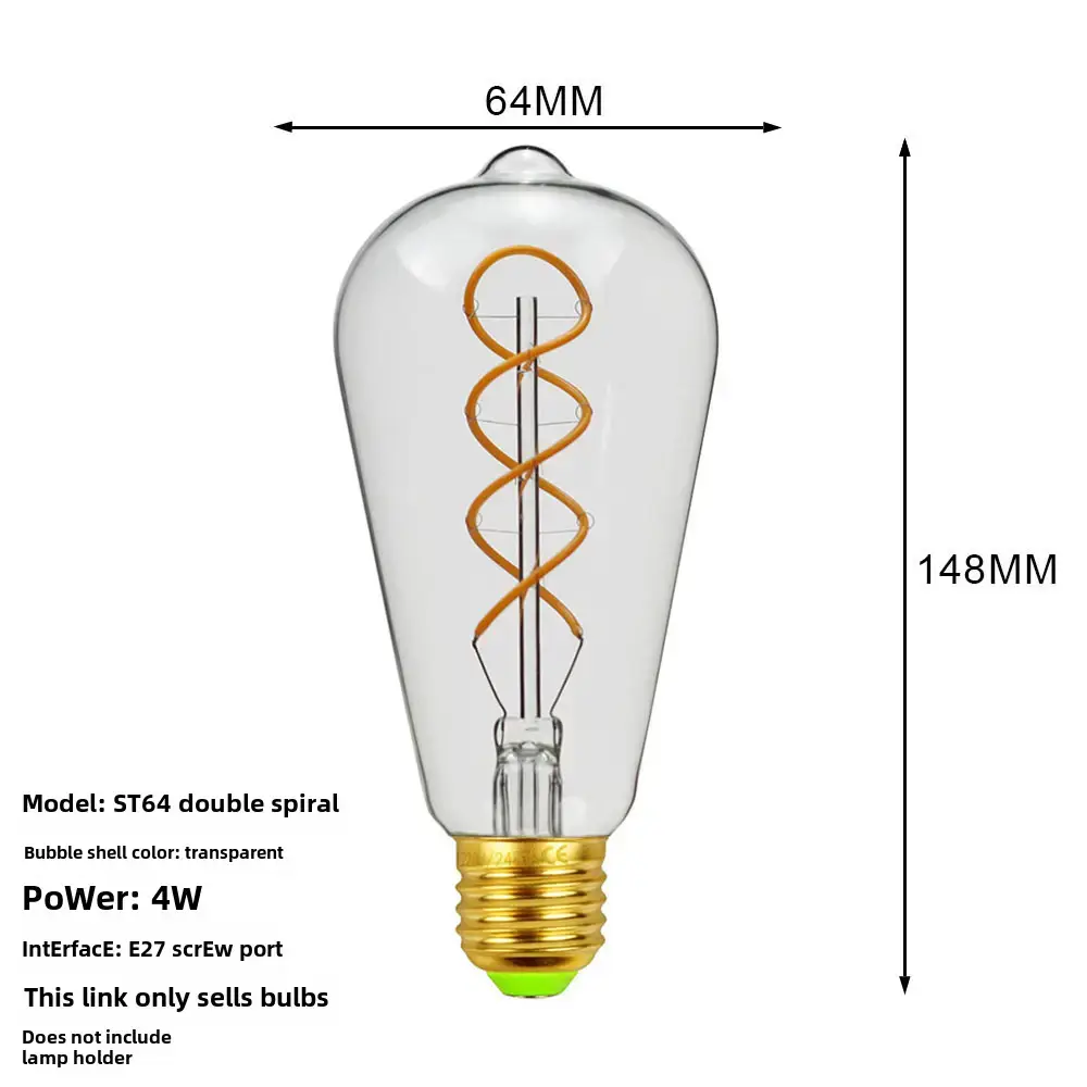 Antique Dimmable LED Bulb 110mm Decorative Lighting - Image 4