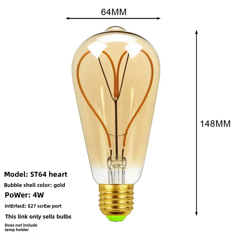 Antique Dimmable LED Bulb 110mm Decorative Lighting - Image 6