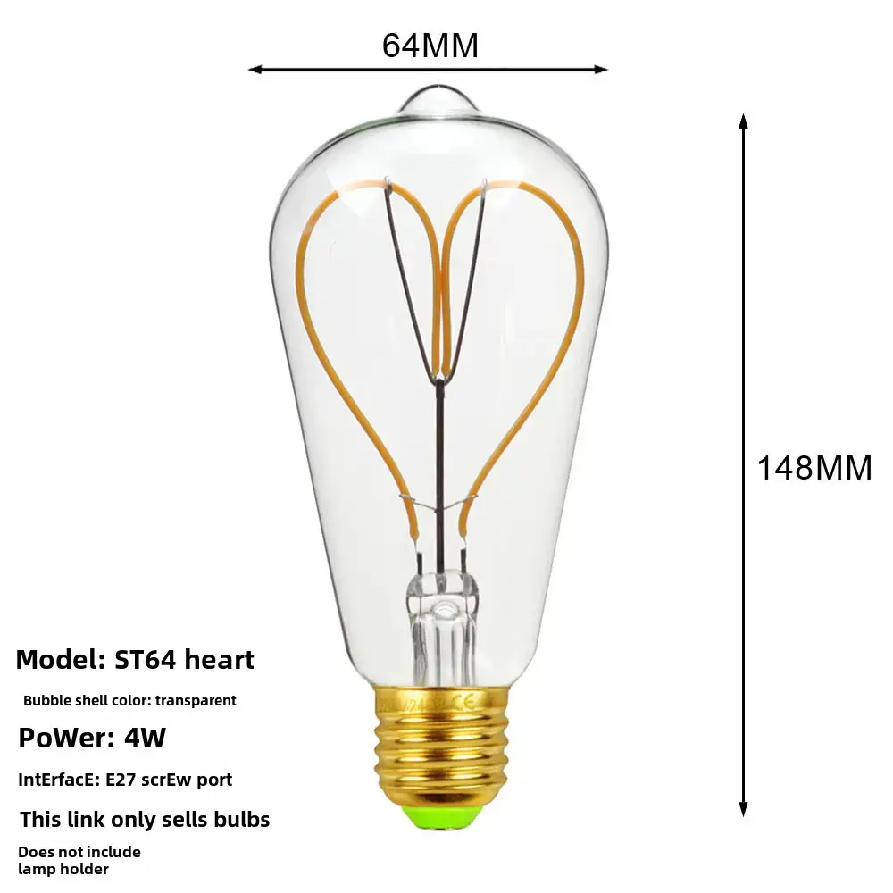 Antique Dimmable LED Bulb 110mm Decorative Lighting - Image 7