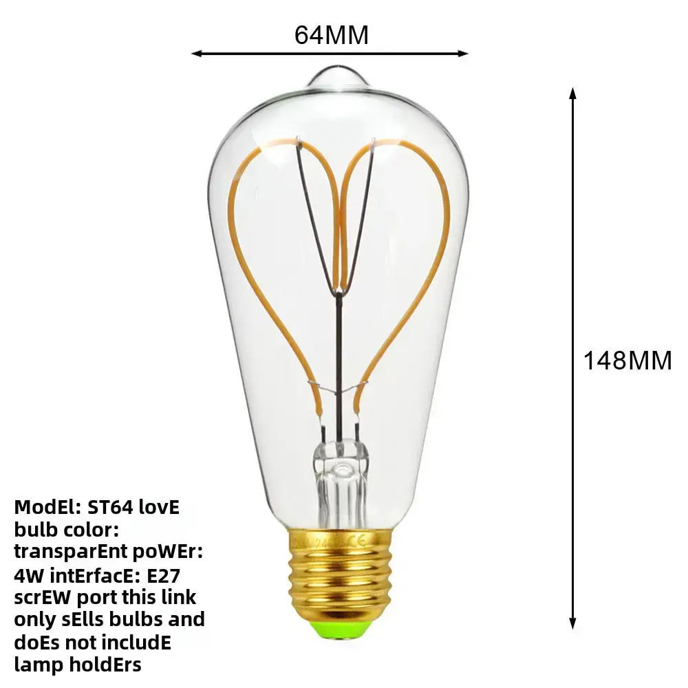 Antique Dimmable LED Bulb 110mm Decorative Lighting - Image 8