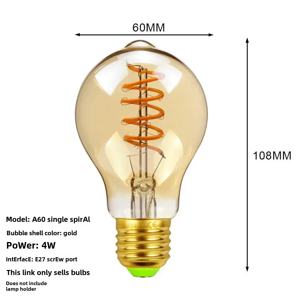 Antique Dimmable LED Bulb 110mm Decorative Lighting - Image 9