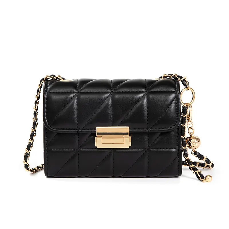 2024 Rhombus Chain Bags for Women White Black - Image 6