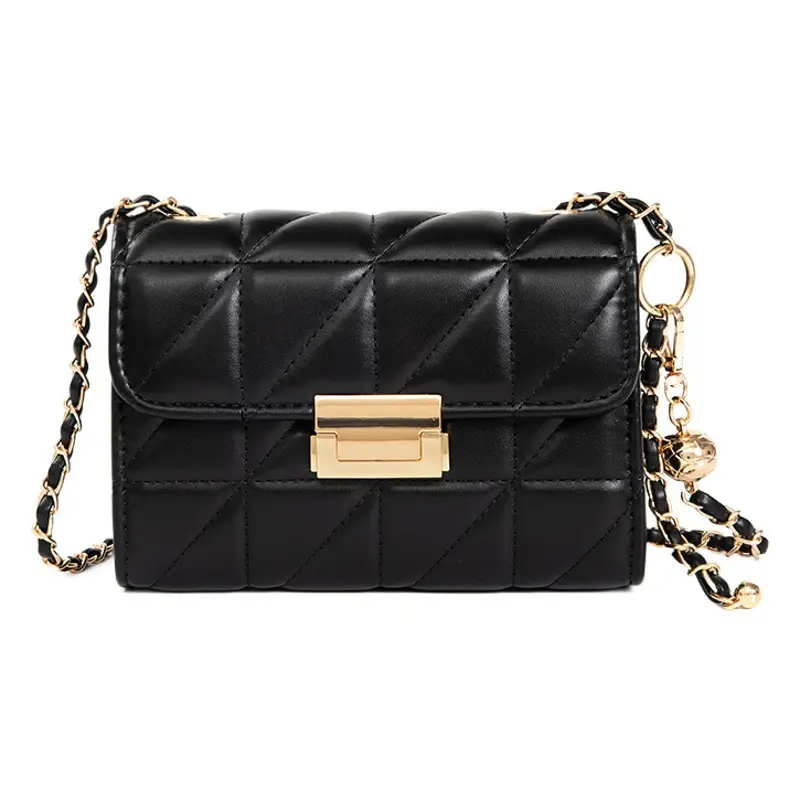 2024 Rhombus Chain Bags for Women White Black