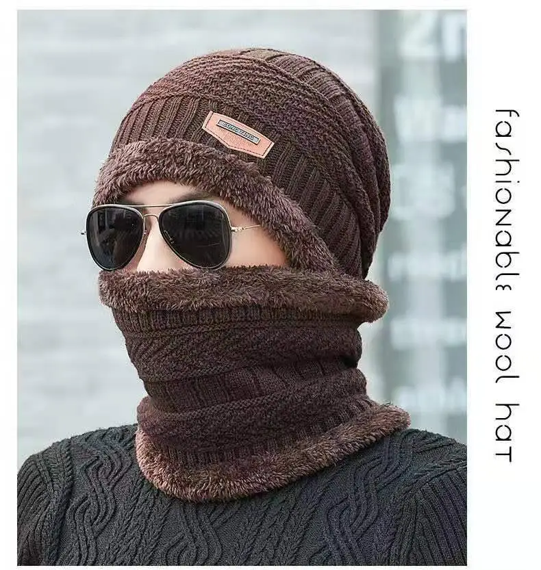 Men's Warm Dome Neck Hat with Fleece Lining Multi-Color — feature 13