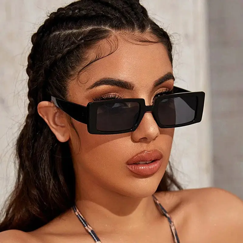 Women Square Sunglasses Small Frame 2021 New Style - Image 12