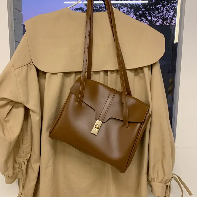 2026 Retro Underarm Bag Kelly Style Large Capacity - Image 4