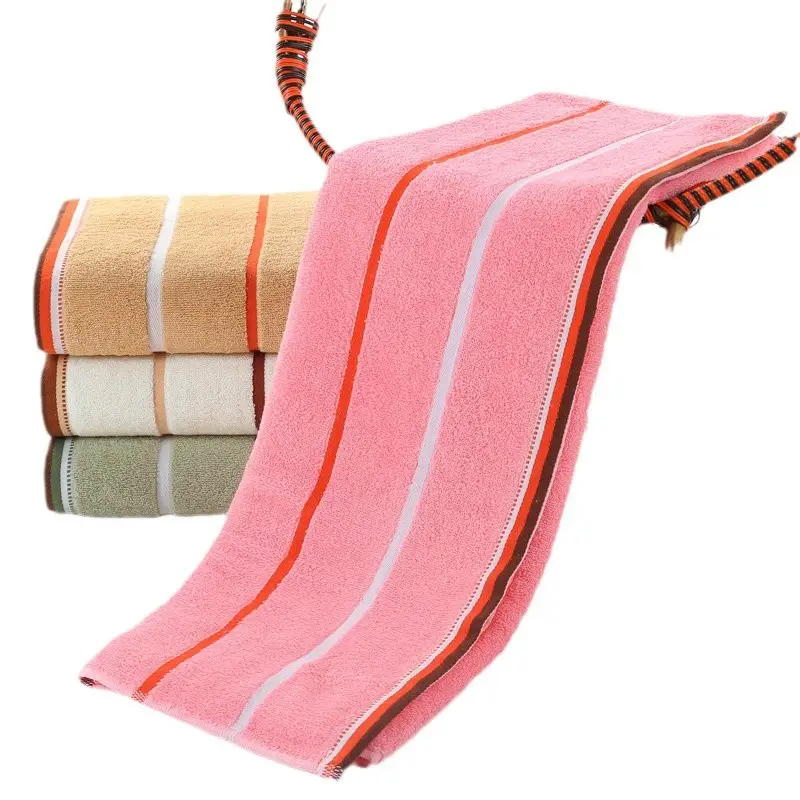 Factory Wholesale Adult Thickened Cotton Bath Towel Pink - Image 16