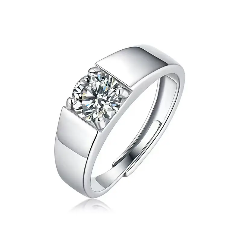 Large Zircon Ring for Women Adjustable Kuaishou