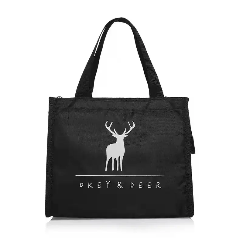 Portable Insulated Lunch Bag with Deer Logo