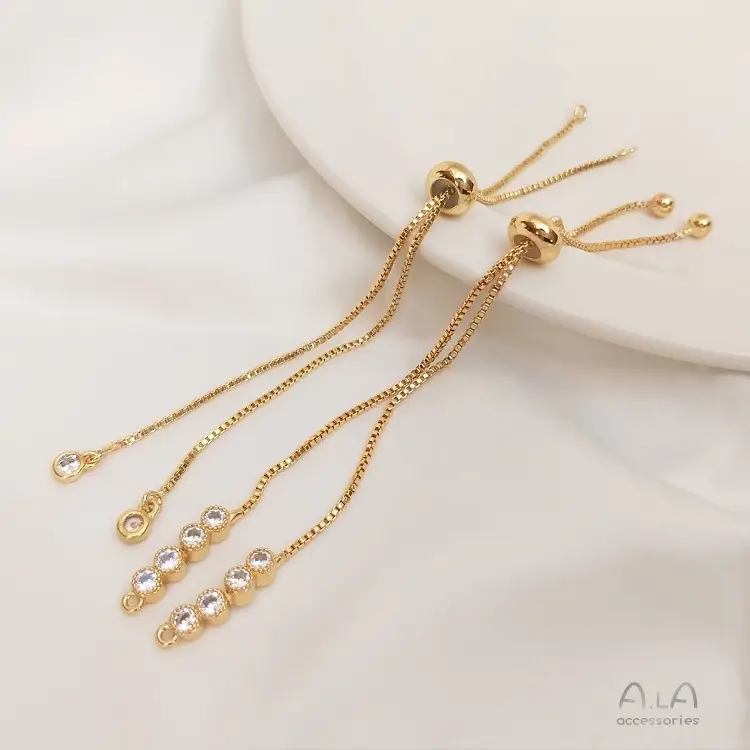14K Gold Telescopic Bracelet with Adjustable Chain — feature 10