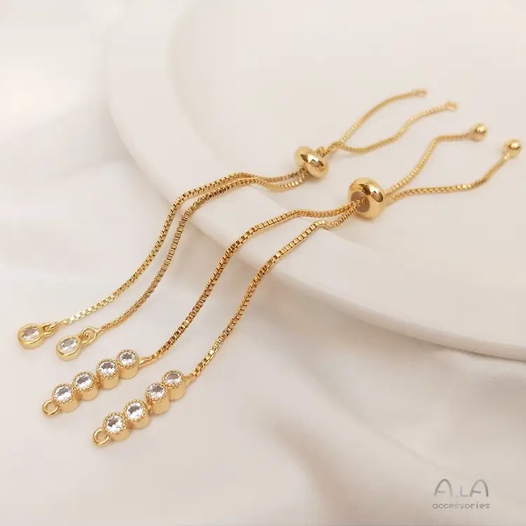 14K Gold Telescopic Bracelet with Adjustable Chain — feature 5