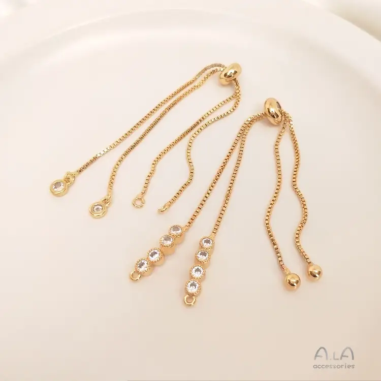 14K Gold Telescopic Bracelet with Adjustable Chain — feature 7
