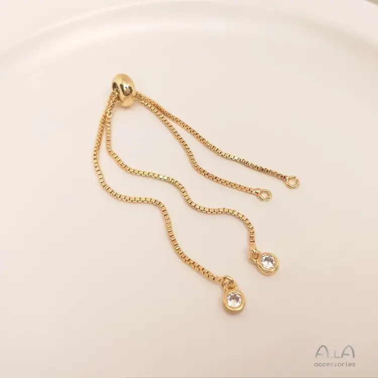14K Gold Telescopic Bracelet with Adjustable Chain — feature 8