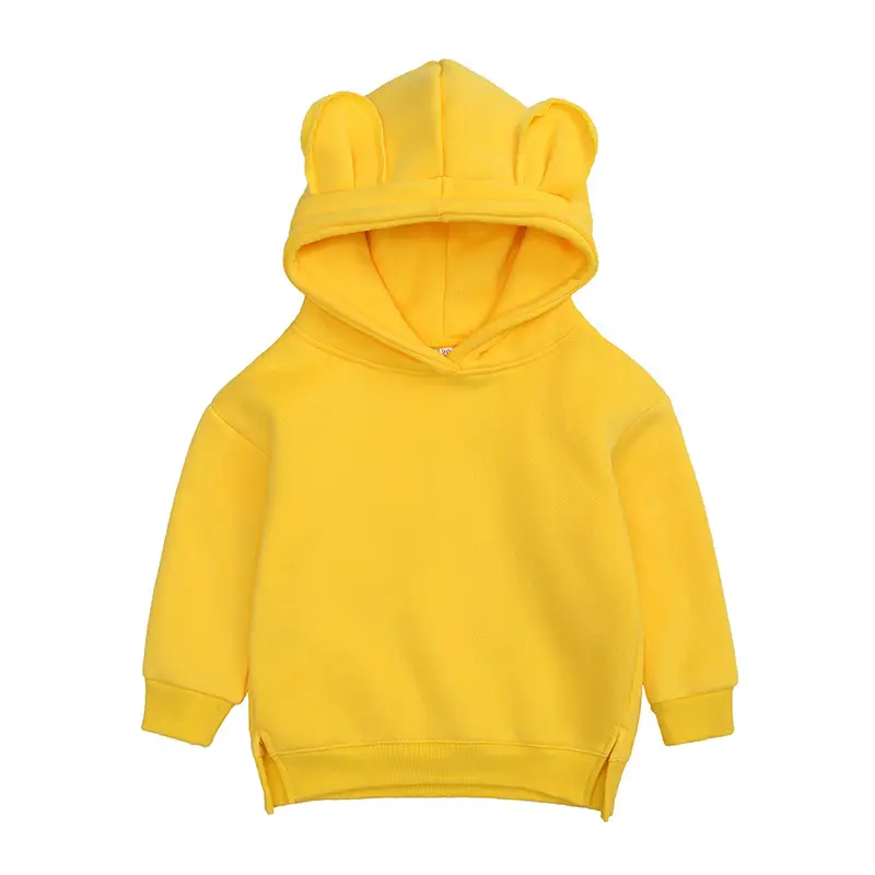 Kids Hooded Fleece Sweatshirt Mint Green Bear Ears - Image 14