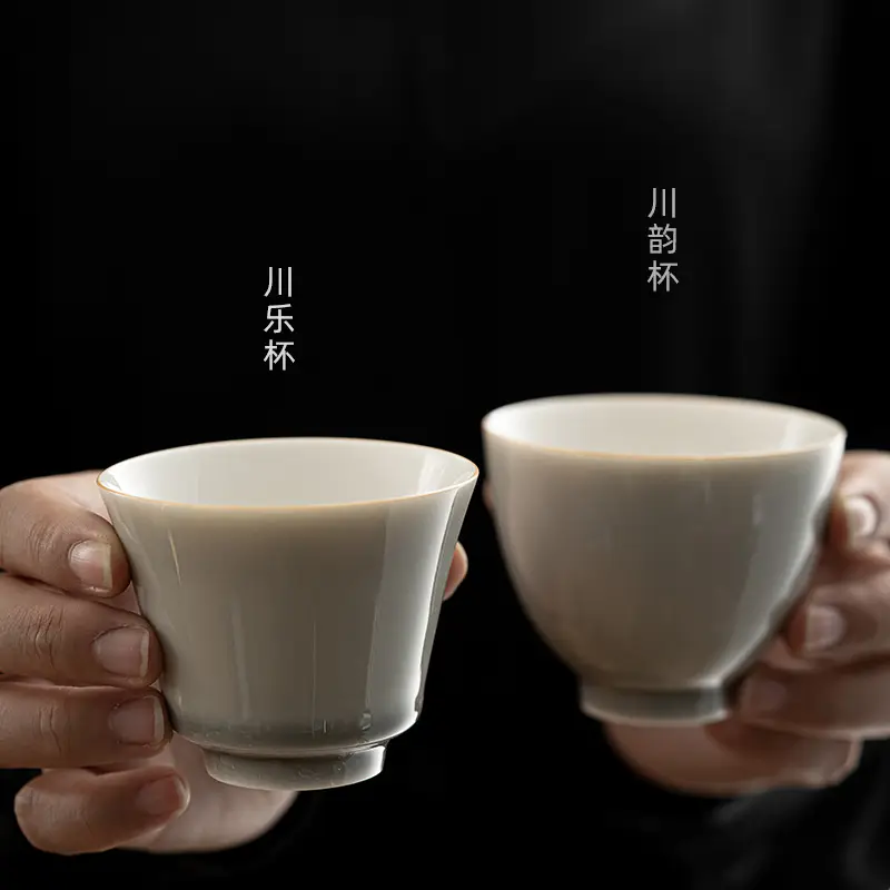 Japanese-style Ice Grey Glaze Tea Cup 70ml - Image 10