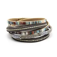 Men's Magnetic Braided Titanium Bracelet Blue Black — feature 11