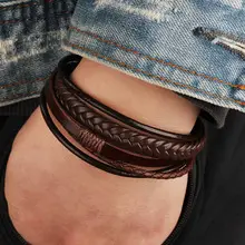 Men's Magnetic Braided Titanium Bracelet Blue Black — feature 5