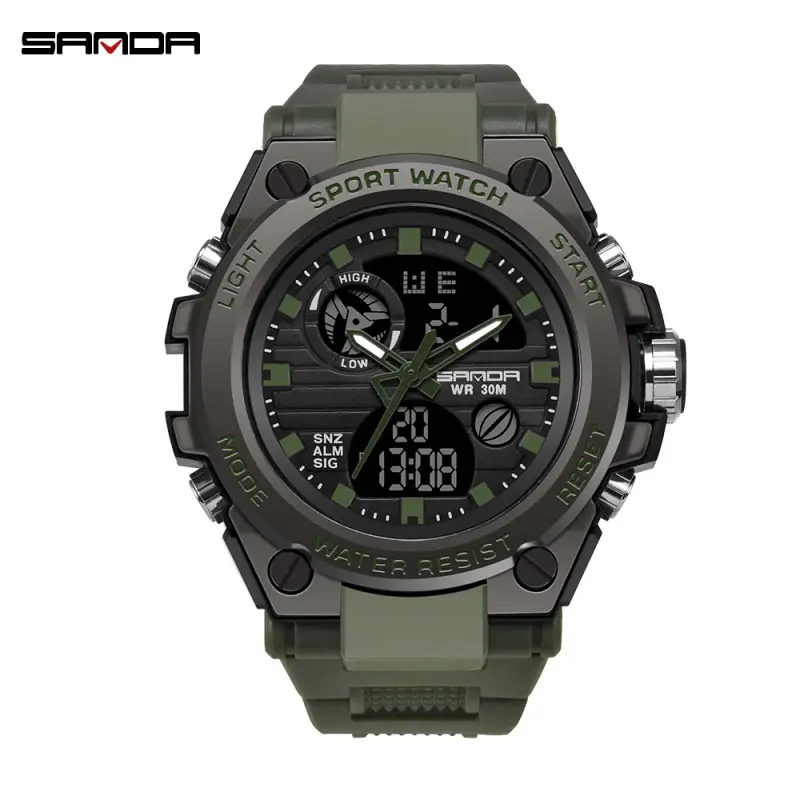 Sanda Gold Digital Watch for Men Women Sports Outdoor Waterproof - Image 11