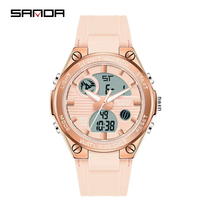 Sanda Gold Digital Watch for Men Women Sports Outdoor Waterproof - Image 19