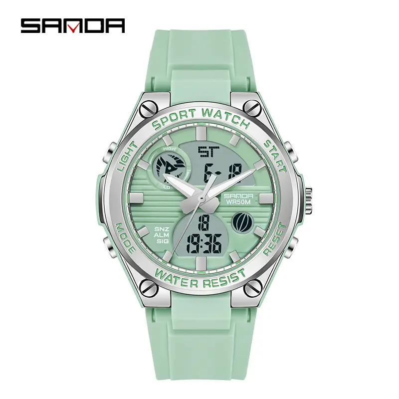 Sanda Gold Digital Watch for Men Women Sports Outdoor Waterproof - Image 20