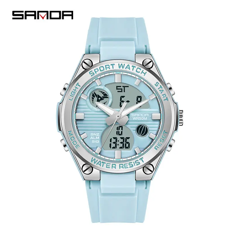Sanda Gold Digital Watch for Men Women Sports Outdoor Waterproof - Image 21