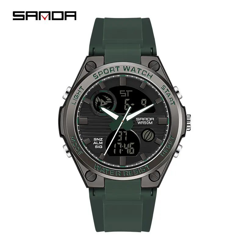 Sanda Gold Digital Watch for Men Women Sports Outdoor Waterproof - Image 24