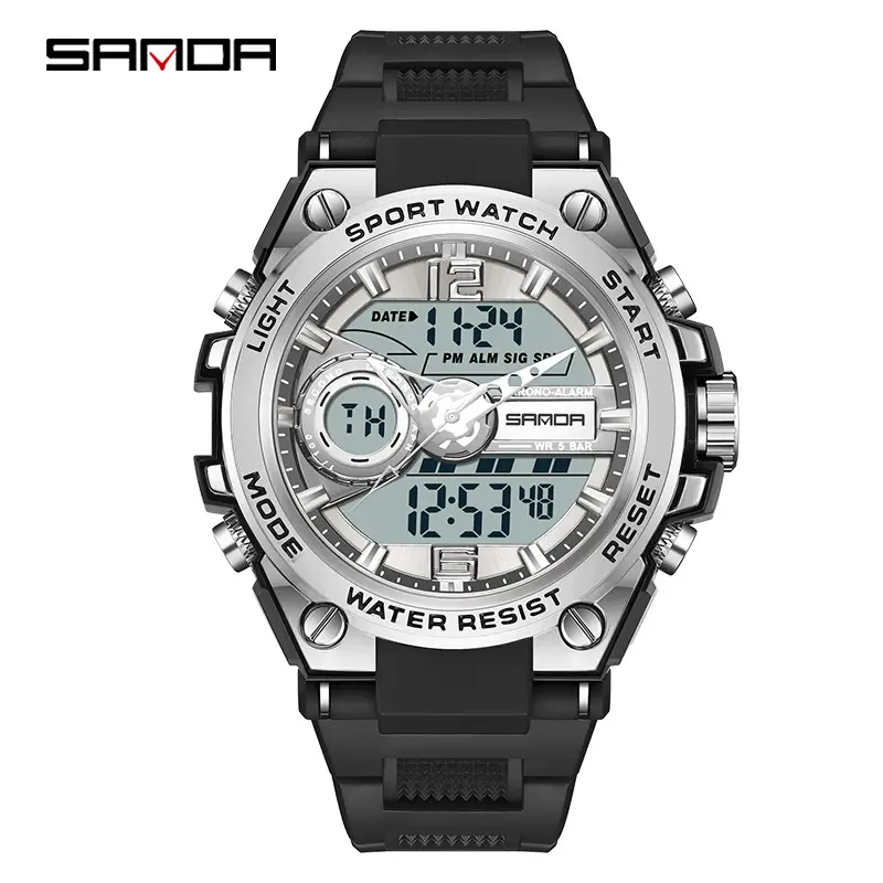 Sanda Gold Digital Watch for Men Women Sports Outdoor Waterproof - Image 38