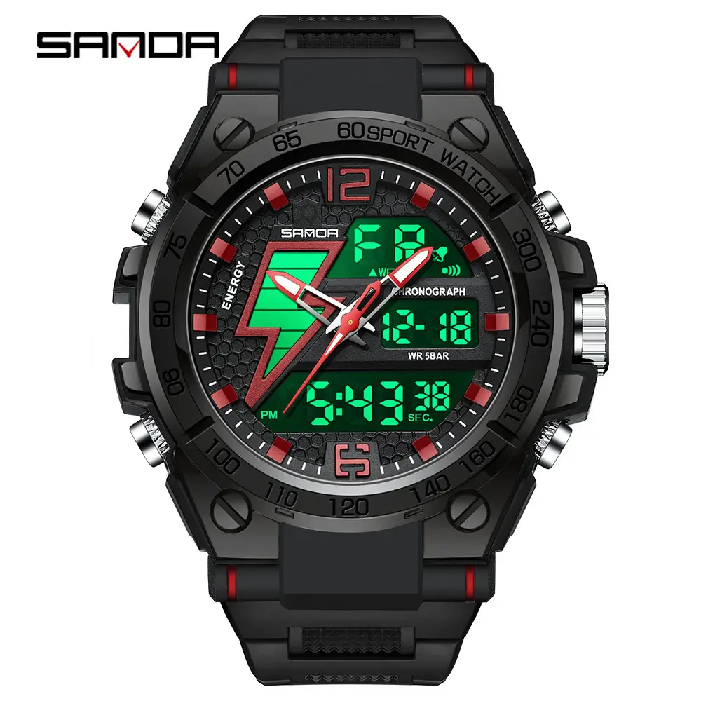 Sanda Gold Digital Watch for Men Women Sports Outdoor Waterproof - Image 57