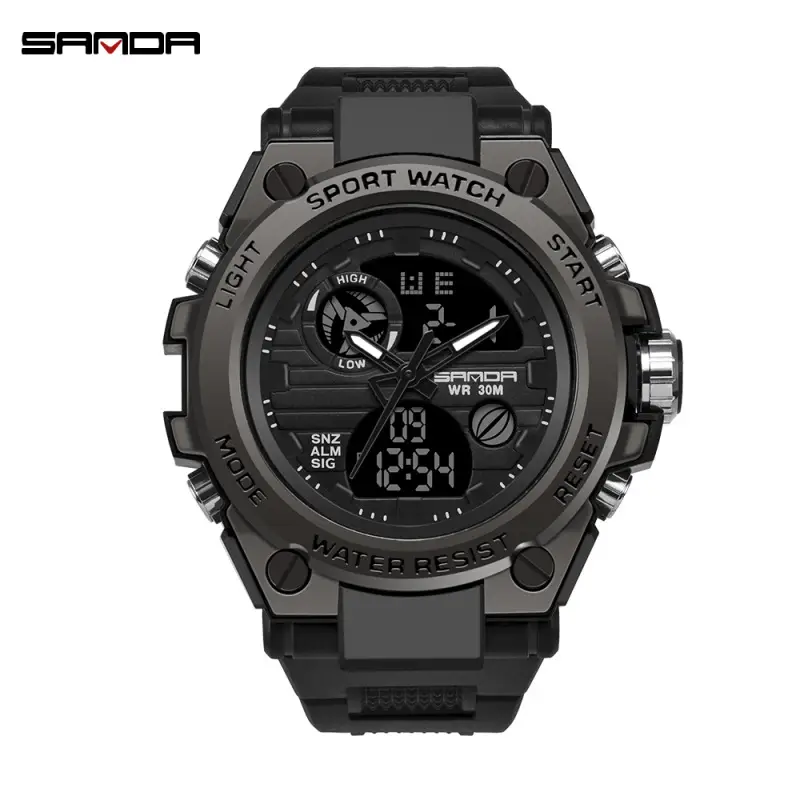 Sanda Gold Digital Watch for Men Women Sports Outdoor Waterproof - Image 8