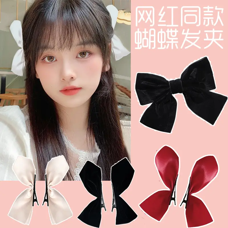 Three-Dimensional Black Big Bow Hairpin Women's Clip - Image 10