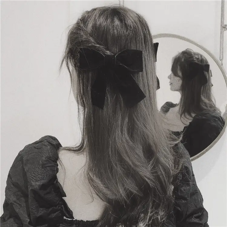 Three-Dimensional Black Big Bow Hairpin Women's Clip — feature 26