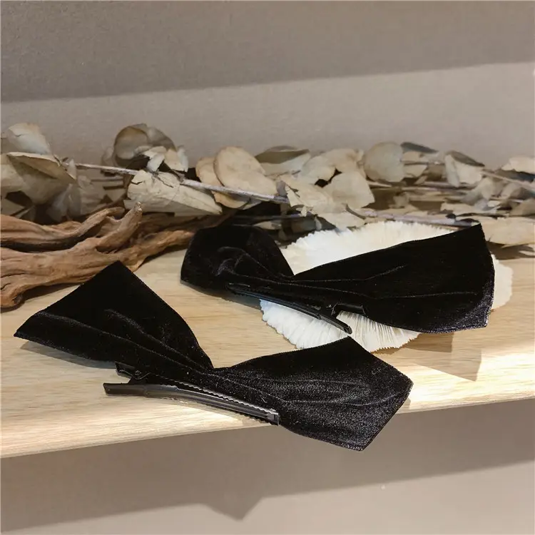 Three-Dimensional Black Big Bow Hairpin Women's Clip — feature 44