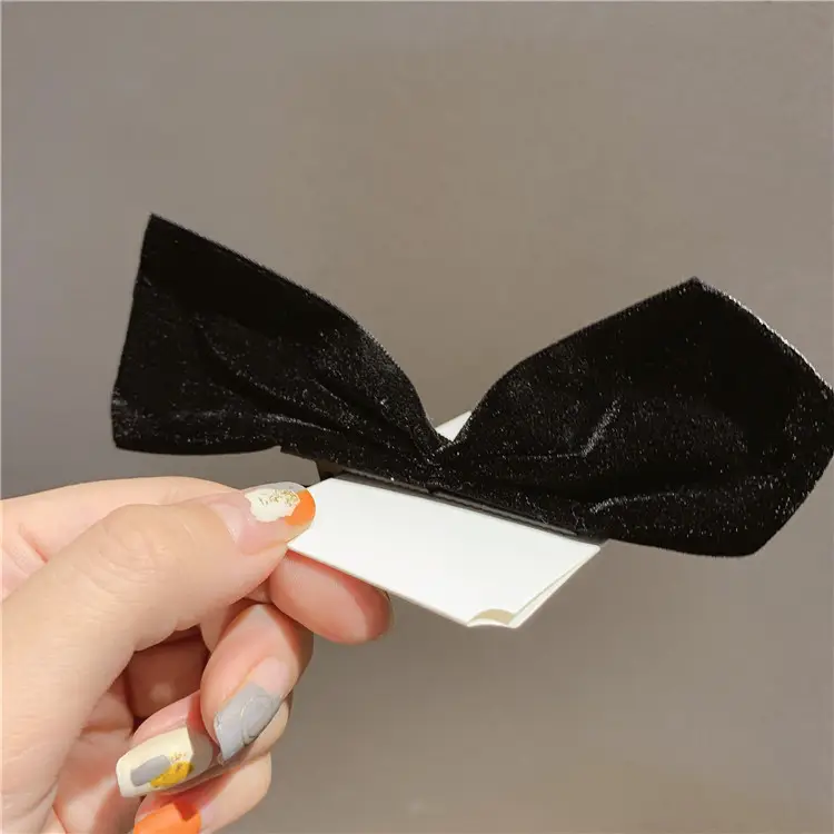 Three-Dimensional Black Big Bow Hairpin Women's Clip — feature 47