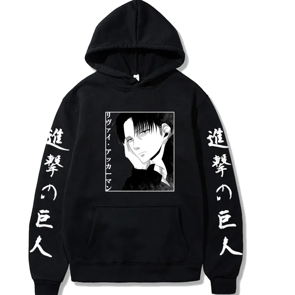 Attack on Titan Hooded Sweatshirt Men Grey