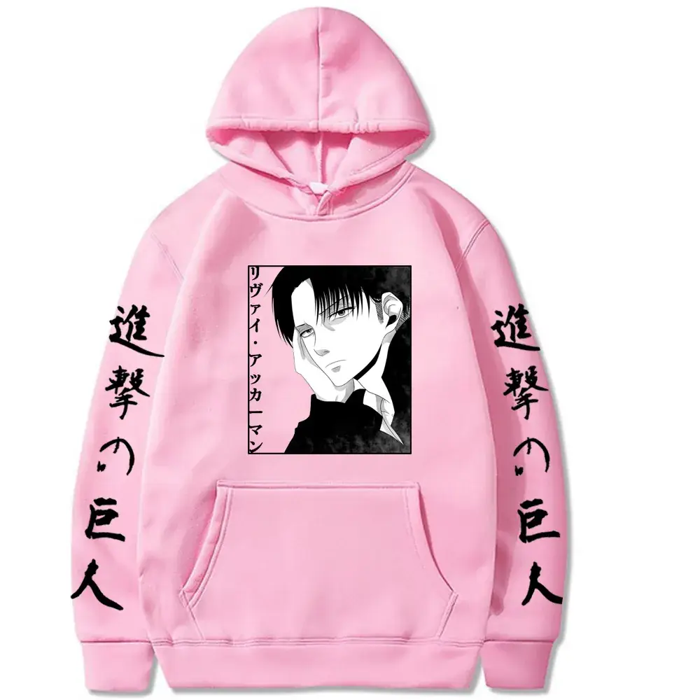 Attack on Titan Hooded Sweatshirt Men Grey