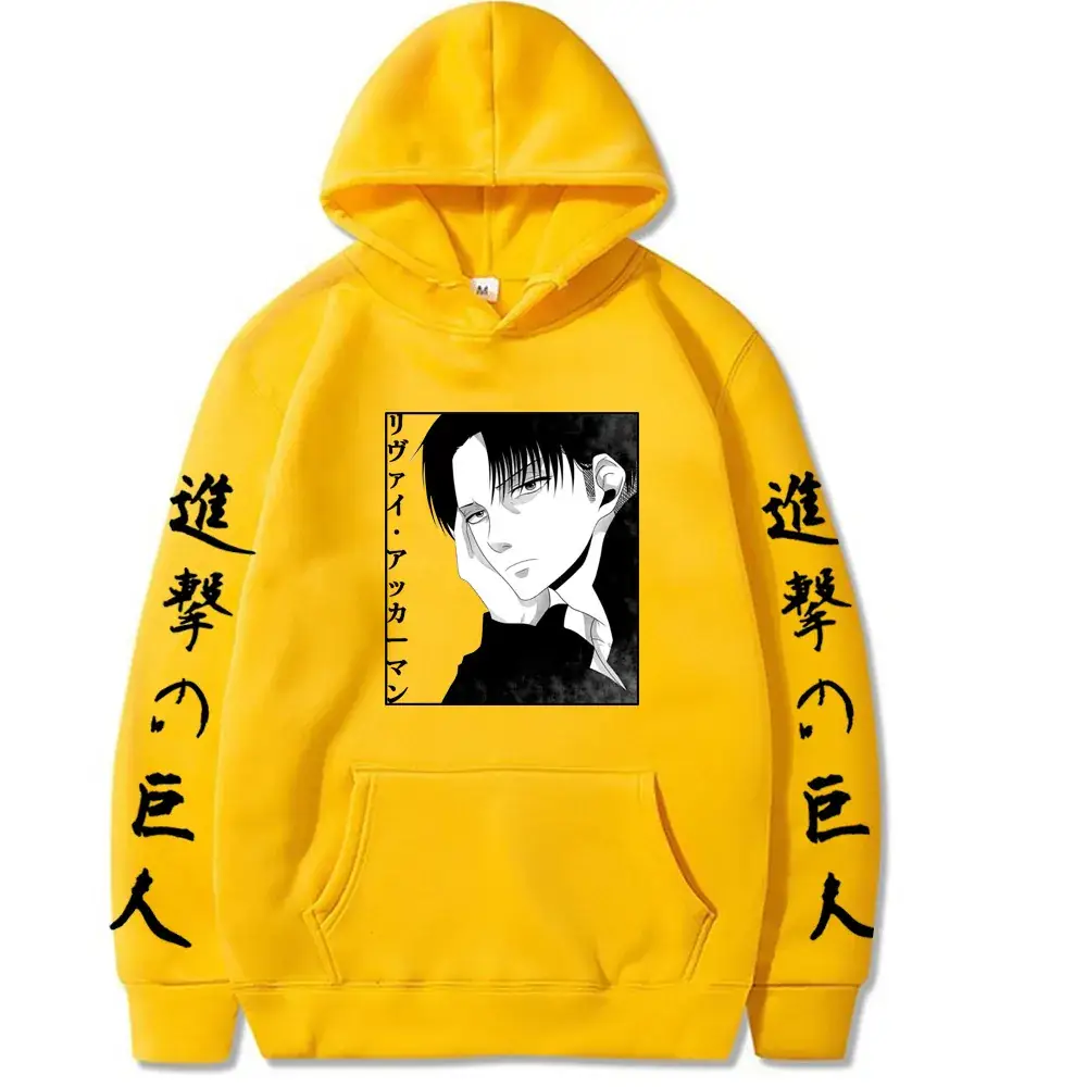 Attack on Titan Hooded Sweatshirt Men Grey
