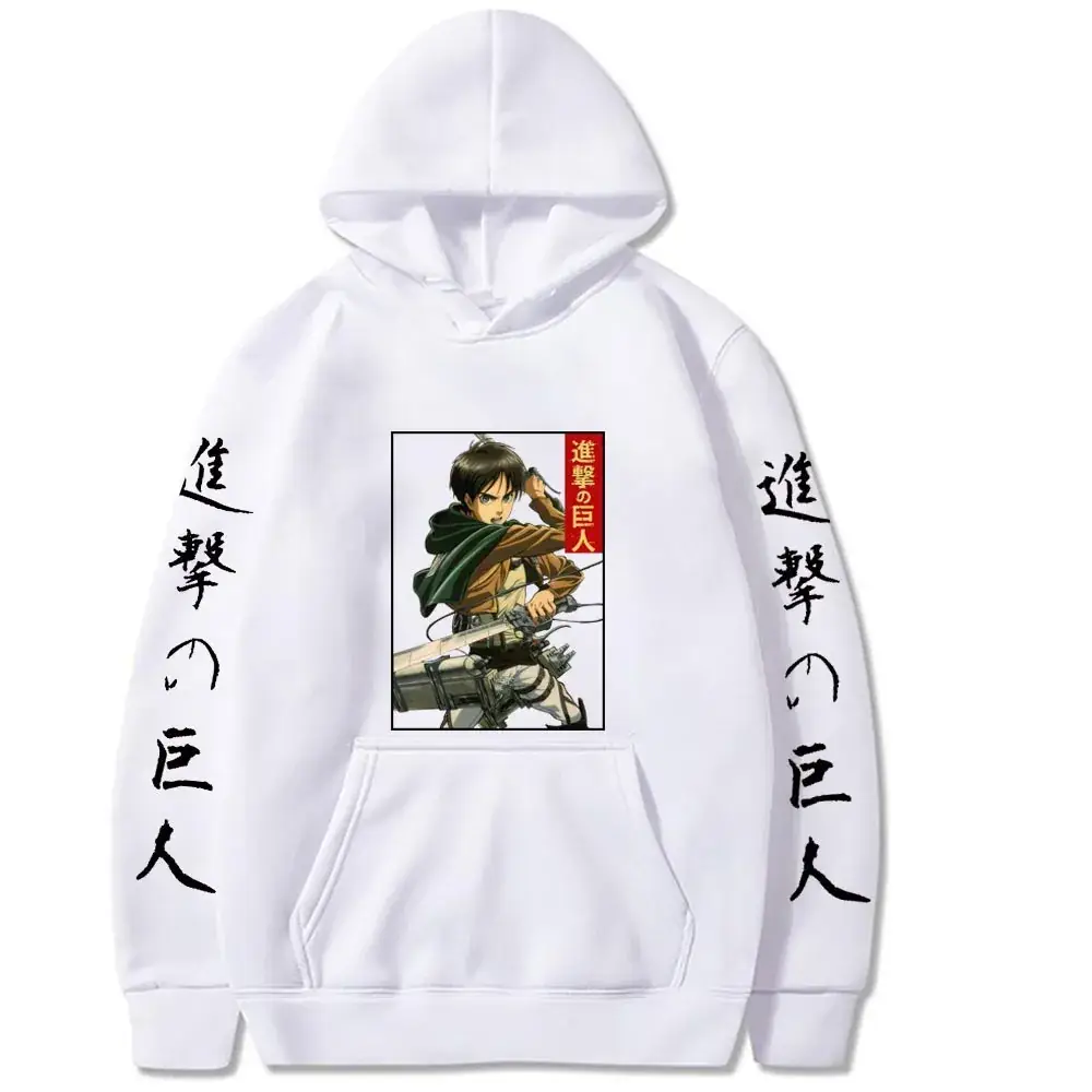 Attack on Titan Hooded Sweatshirt Men Grey
