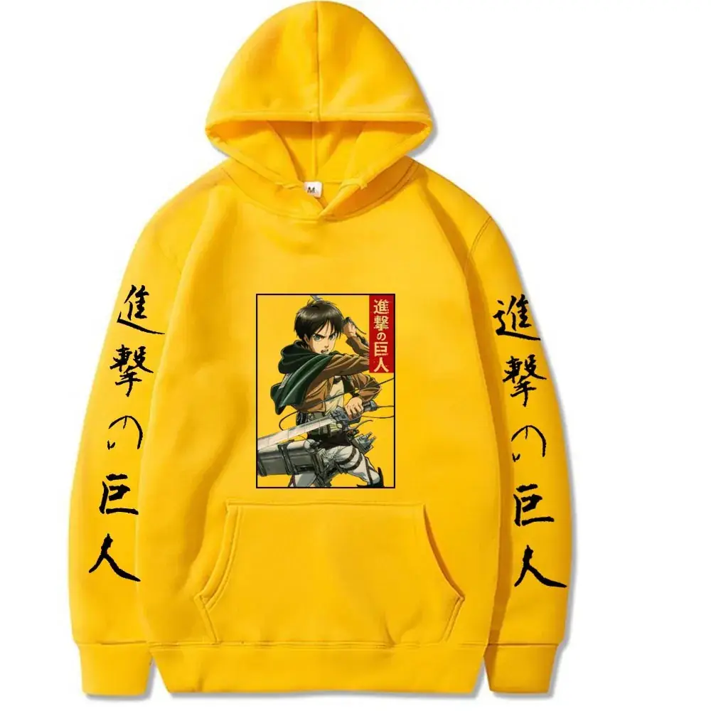Attack on Titan Hooded Sweatshirt Men Grey