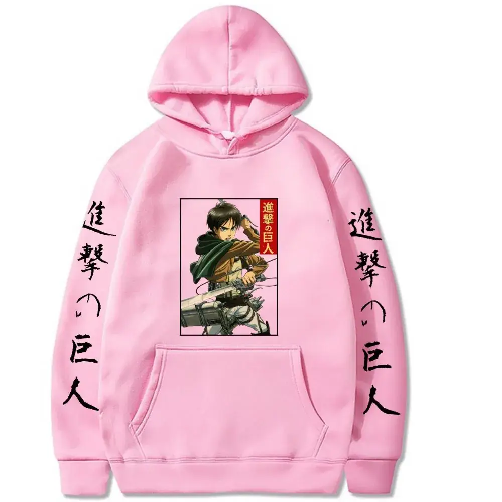 Attack on Titan Hooded Sweatshirt Men Grey