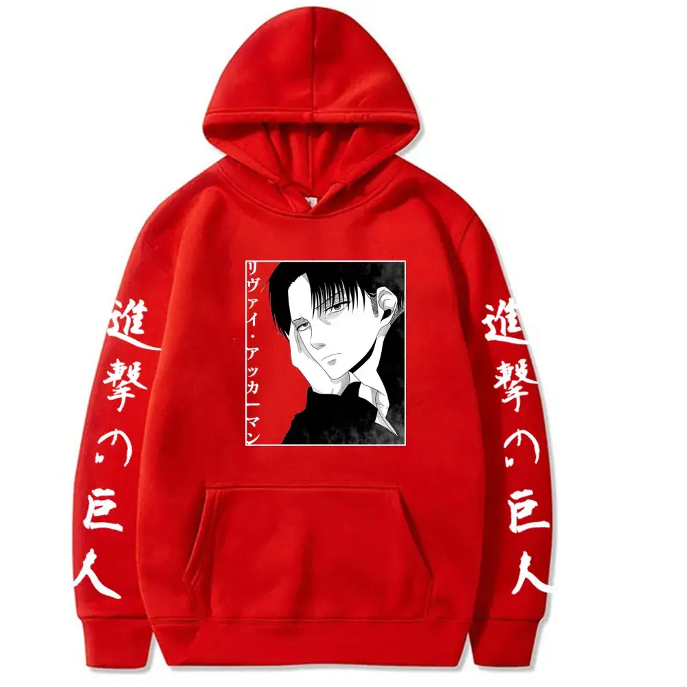 Attack on Titan Hooded Sweatshirt Men Grey