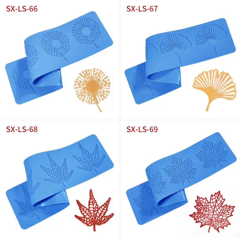 Sanxin Leaf Vein Cake Edge Decorative Silicone Mold - Image 8