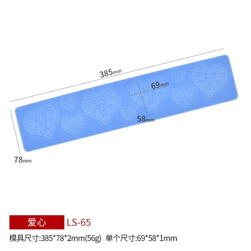 Sanxin Leaf Vein Cake Edge Decorative Silicone Mold - Image 5