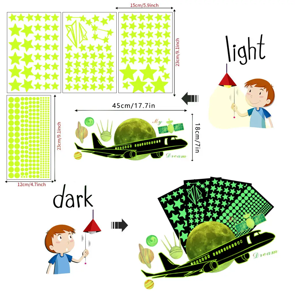Luminous Wall Stickers for Kids Room Decor - Image 2