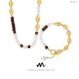 Double Layered Gold Bean Chain Necklace for Women — feature 2