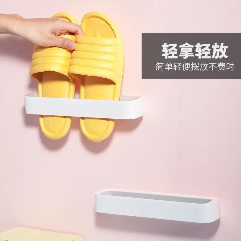 Wall-Mounted Slipper Rack for Bathroom Storage - Image 5
