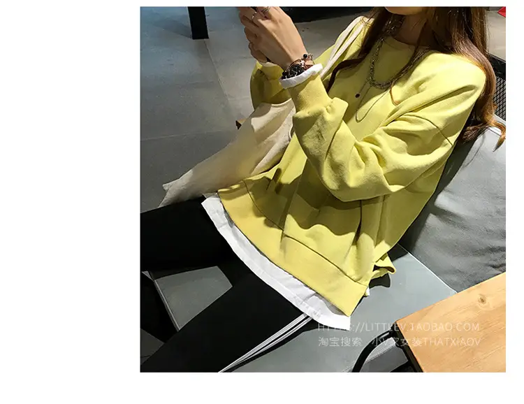 Women's Maroon Long Sleeve Pullover Korean Style — feature 10