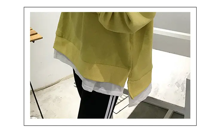 Women's Maroon Long Sleeve Pullover Korean Style — feature 15
