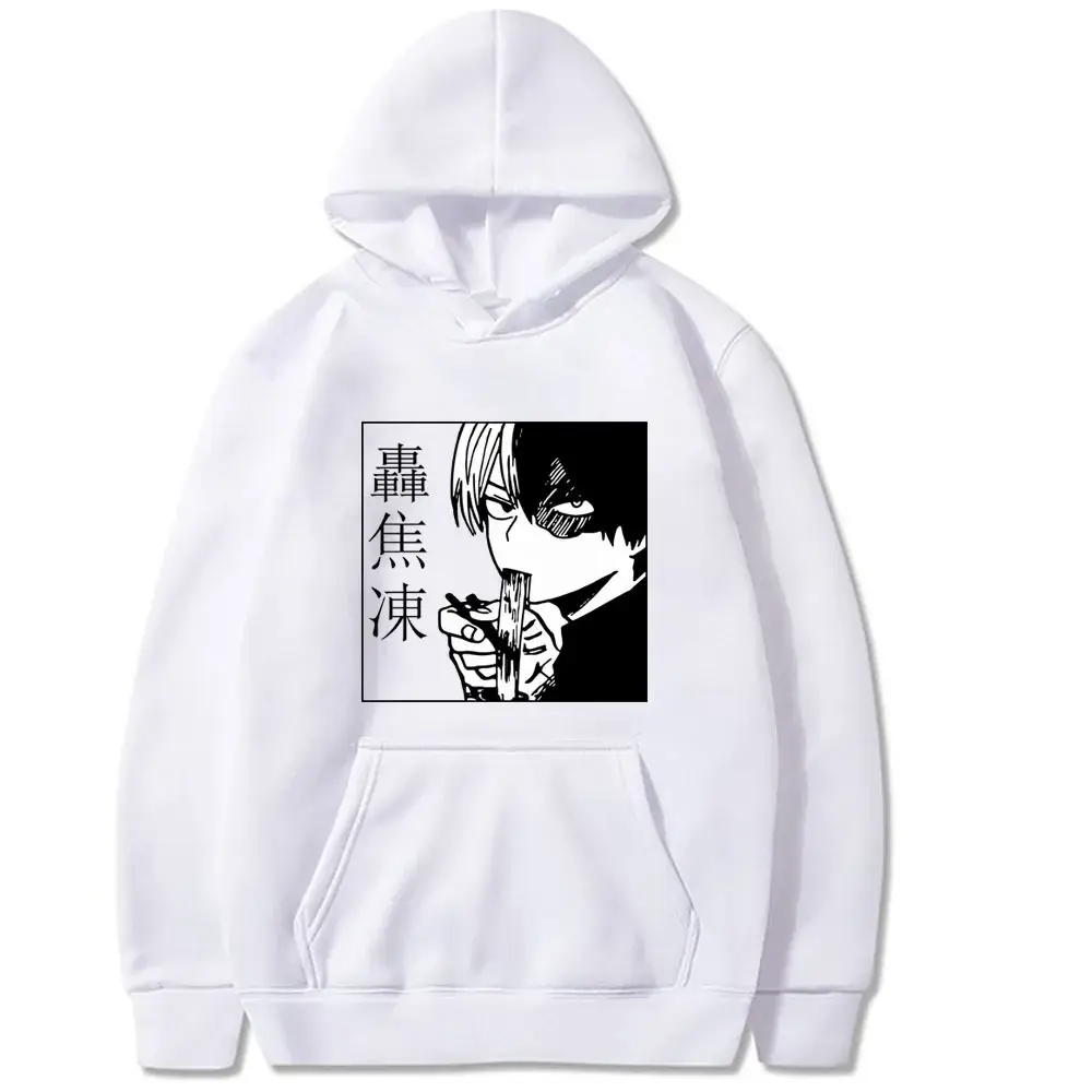 Men Hoodie Gray Hero Academia Shoto Todoroki Design - Image 13