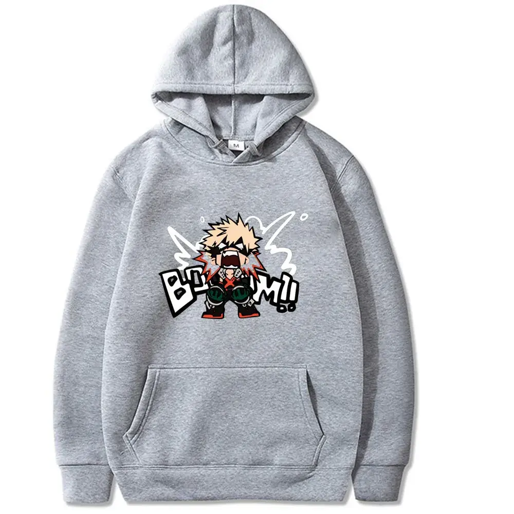 Men Hoodie Gray Hero Academia Shoto Todoroki Design - Image 10