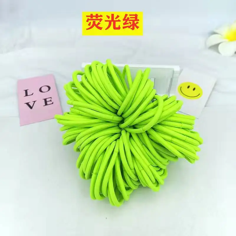 Yellow 04mm High Elastic Hair Rope Band - Image 11